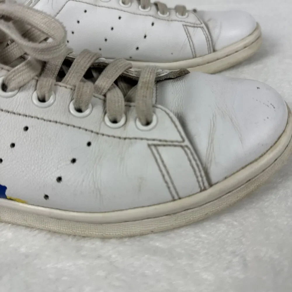 Size 8.5 Adidas Her Studio London x Stan Smith Floral Burst White Sneakers Shoes